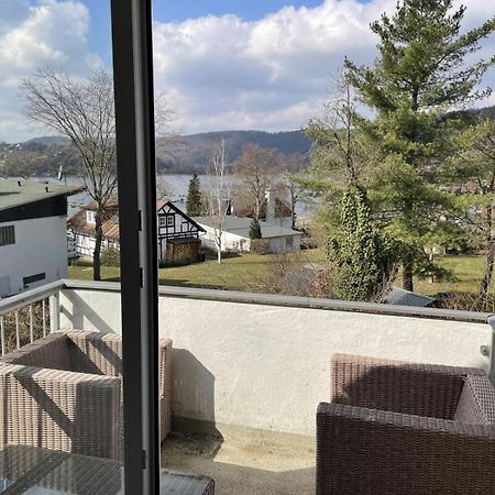 Gemutliche 93M2Fewo Mit 2 Schlafzimmern Und Seitlichem Seeblick Vom Balkon Scheid  Extérieur photo