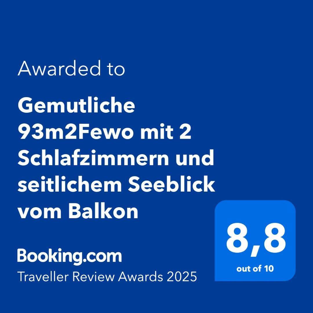 Gemutliche 93M2Fewo Mit 2 Schlafzimmern Und Seitlichem Seeblick Vom Balkon Scheid  Extérieur photo